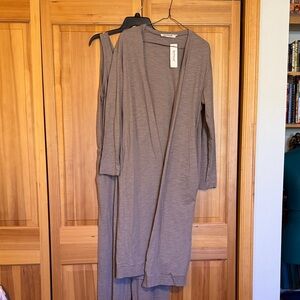 Women's Three Bird Nest Tank Top Jumpsuit and Cardigan 100% cotton NWT